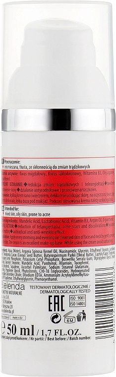 Bielenda Professional Крем потрійної дії з кислотами AHA і PHA Face Program Light Cream With Triple Action - фото N2