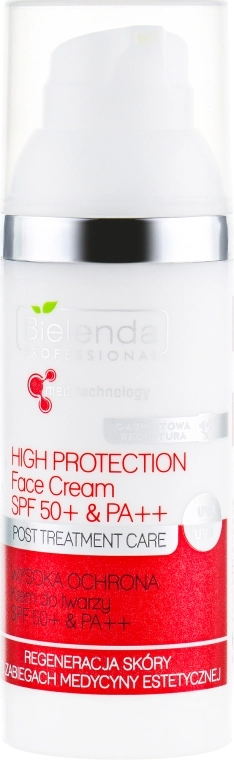 Bielenda Professional Крем для обличчя SPF 50+ & PA++ Post Treatment Care High Protection Face Cream SPF 50+ & PA++ - фото N1