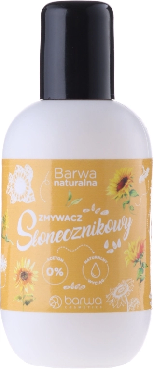 Barwa Рідина для зняття лаку, з екстрактом насіння соняха Natural Nail Polish Remover - фото N1