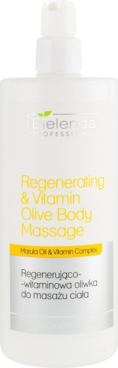 Bielenda Professional Масло для массажа Regenerating & Vitamin Olive Body Massage - фото N1