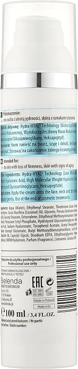 Bielenda Professional Гіалуроновий крем для обличчя, SPF 15 Hydra-Hyal Injection Hyaluronic Face Cream - фото N2