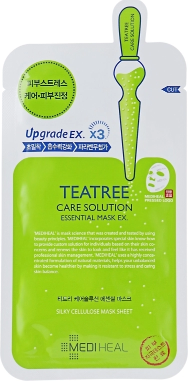 Mediheal Успокаивающая тканевая маска Teatree Care Solution Essential Mask Ex - фото N1