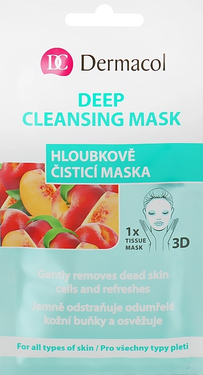 Dermacol Тканинна маска для обличчя 3D Deep Cleansing Mask - фото N1