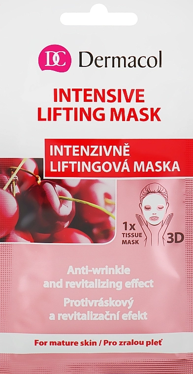 Dermacol Тканинна маска для обличчя 3D Inzensive Lifting Mask - фото N1