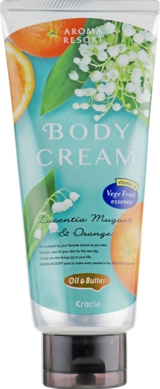 Kracie Крем для тела "Апельсин и ландыш" Aroma Resort Body Cream - фото N1