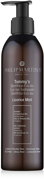 Philip Martin's Зубная экопаста лакрица, мята Tommy's Licorice Mint - фото N2