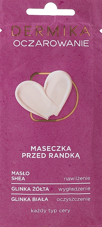 Dermika Швидкодіюча заспокійлива маска для усіх типів шкіри Charm Pre-Date Mask - фото N1