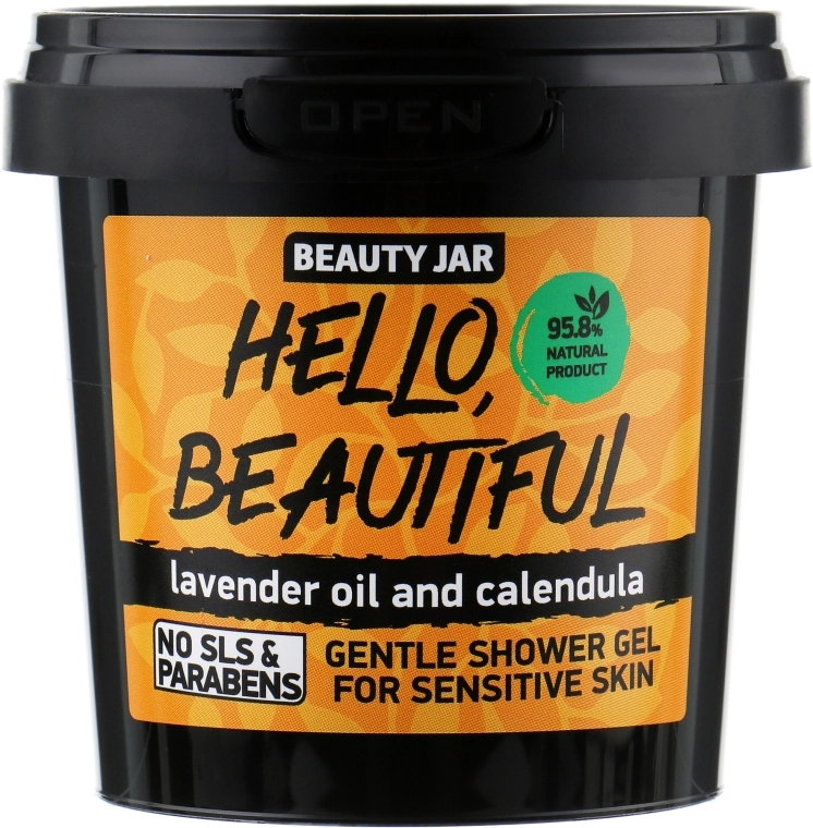 Beauty Jar Гель для душу "Hello, Beautiful", для чутливої шкіри Gentle Shover Gel For Sensitive Skin - фото N1