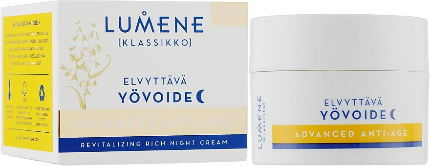 Lumene Нічний відновлювальний антивіковий крем для обличчя Advanced Anti-Age Revitalizing Rich Night Cream - фото N2