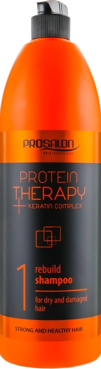 Безсульфатний шампунь для волосся - Prosalon Protein Therapy + Keratin Complex Rebuild Shampoo, 1000 г - фото N1