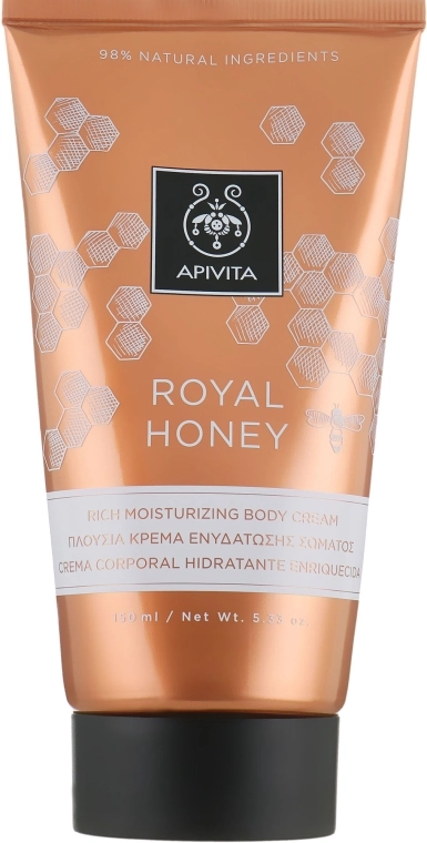 Apivita Зволожувальний крем для тіла Royal Honey Rich Moisturizing Body Cream - фото N1