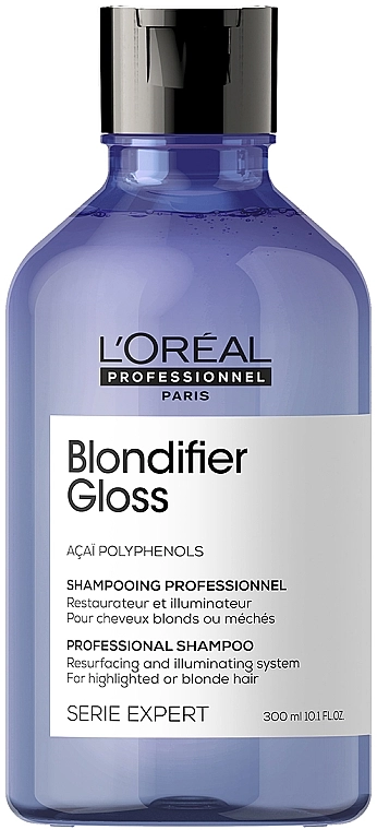 L'Oreal Professionnel Шампунь для сяйва волосся, пофарбованого у відтінки блонд Serie Expert Blondifier Gloss Shampoo - фото N1