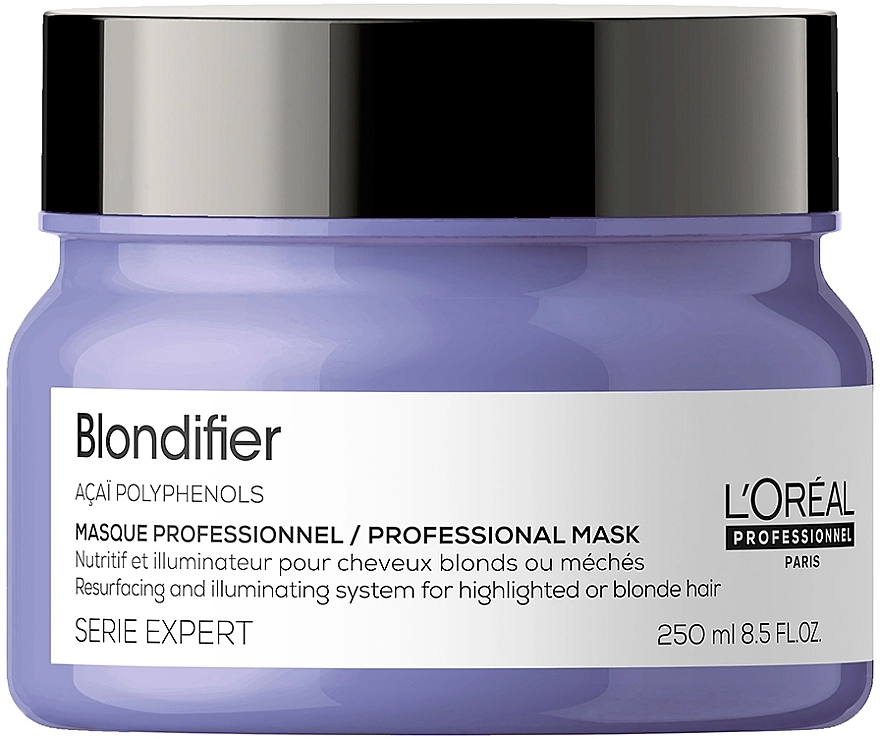 L'Oreal Professionnel Маска-сяйво для волосся, відновлювальна Serie Expert Blondifier Masque - фото N1