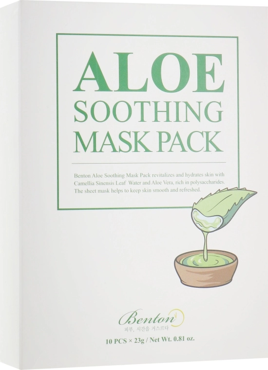 Benton Увлажняющая маска для лица Aloe Soothing Mask Pack - фото N1