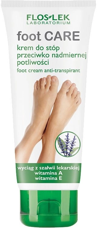 Floslek Крем-антиперспірант для ніг Foot Cream-Antitranspirant - фото N1