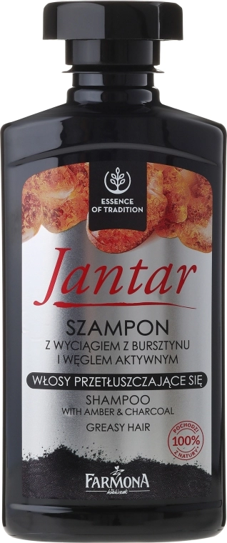 Farmona Шампунь-детокс з активовавним вугіллям Jantar Detoxifying Shampoo With Active Charcoal - фото N1