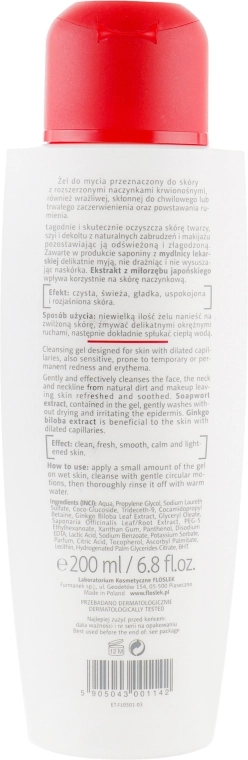 Floslek Гель для умивання Dilated Capillaries Line Cleansing Gel - фото N2