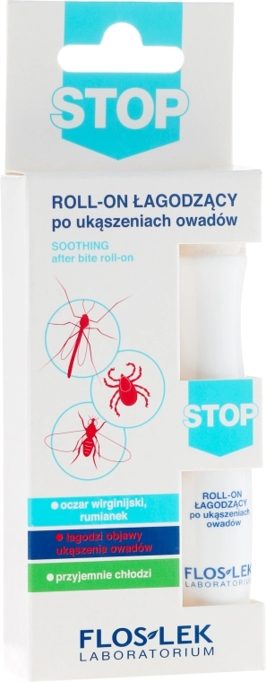 Floslek Средство для успокоения укусов насекомых STOP Roll-on Soothing Bites Insects - фото N1