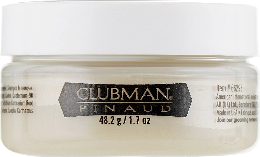 Clubman Pinaud Матова глина для укладання волосся, сильна фіксація Molding Putty - фото N1