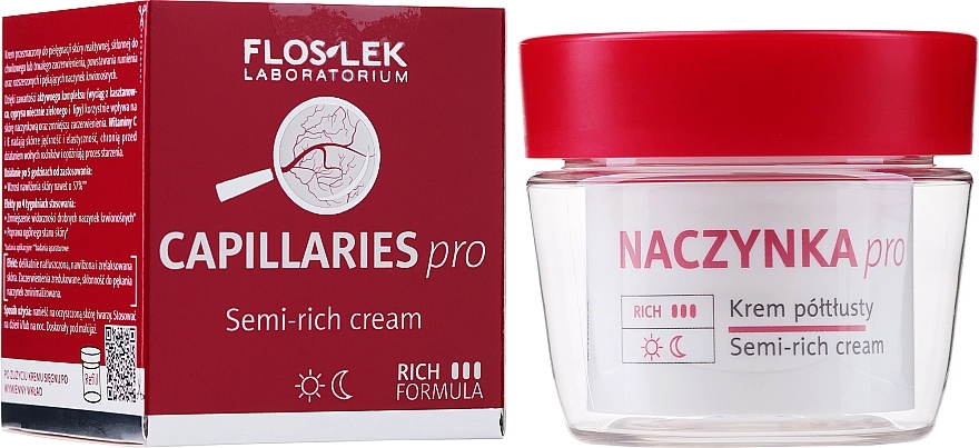Floslek Полужирный крем для лица Dilated Capillaries Semi-Rich Cream - фото N2