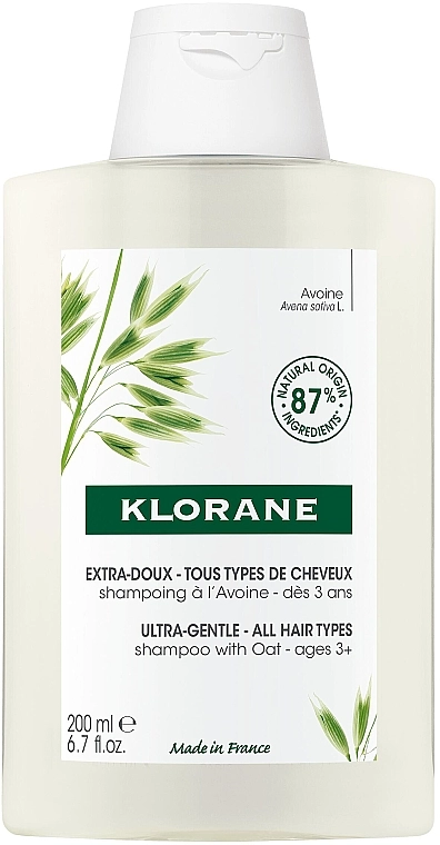Klorane Шампунь з Вівсом для частого застосування Gentle Shampoo with Milk Oat - фото N1