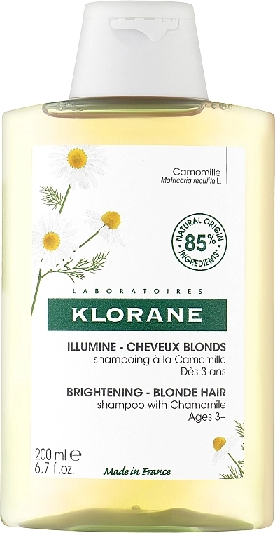 Klorane Шампунь з Ромашкою для світлого волосся Shampoo with Chamomile Extract - фото N1