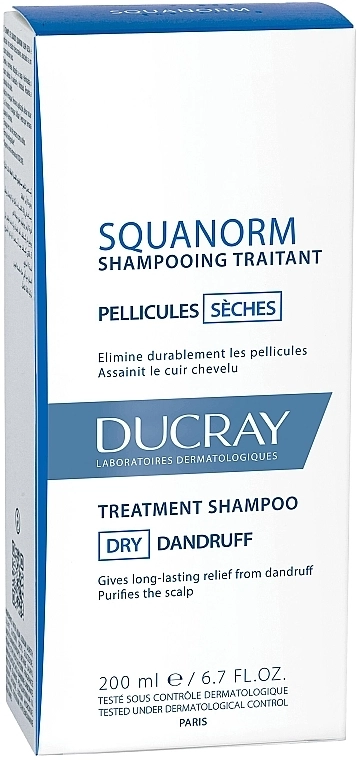 Ducray Шампунь від сухої лупи Squanorm Selezhel Shampoo - фото N2