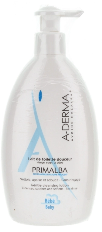 A-Derma Мягкое очищающее молочко для детей Primalba Lait De Toilette Douceur - фото N1