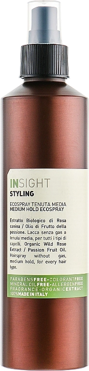 Insight Лак для волос Styling Medium Hold Ecospray - фото N1