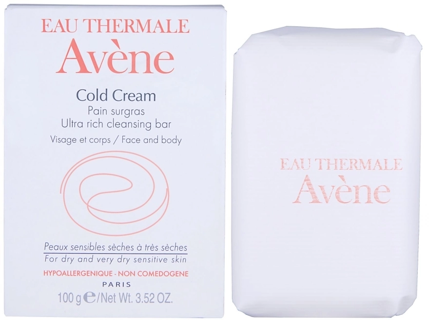 Avene Сверхпитательное мыло с колд-кремом Peaux Seches Cold Cream Soap - фото N1