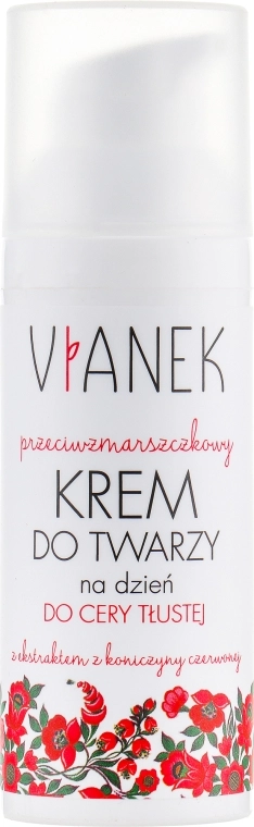 Vianek Антивіковий денний крем для обличчя, для жирної шкіри Anti-age Day Face Cream - фото N2