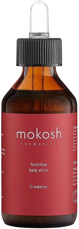 Mokosh Cosmetics Еліксир для тіла "Журавлина" Nutritive Body Elixir Cranberry - фото N1