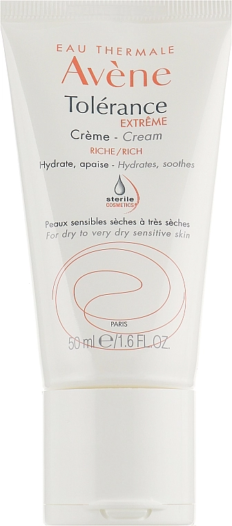 Avene Увлажняющий крем для сухой чувствительной кожи Peaux Hyper Sensibles Tolerance Extreme Cream - фото N1