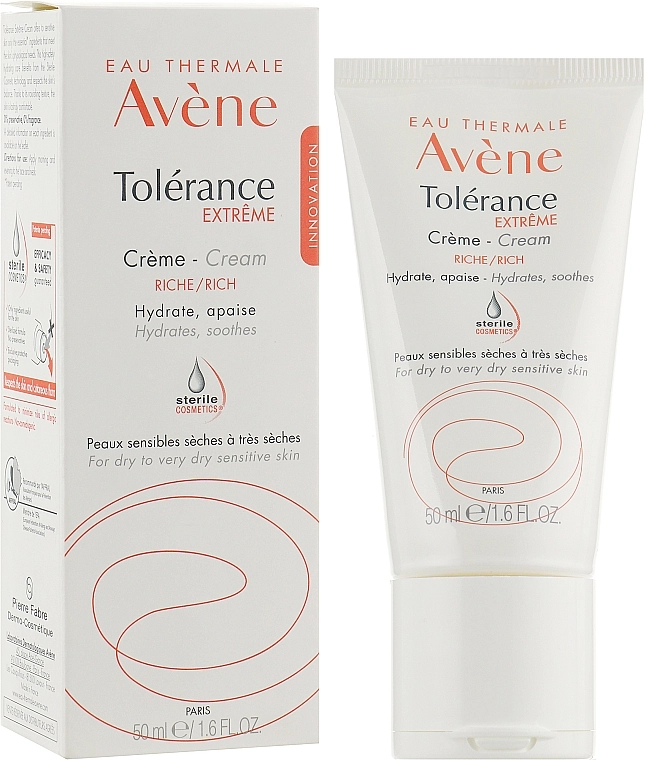 Avene Увлажняющий крем для сухой чувствительной кожи Peaux Hyper Sensibles Tolerance Extreme Cream - фото N2