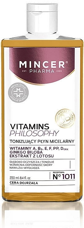 Mincer Pharma Міцелярная вода Vitamins Philosophy Toning Micellar Water - фото N1
