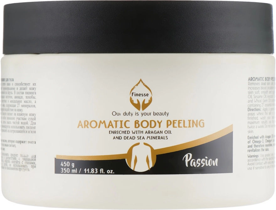 Finesse Антивіковий пілінг для тіла "Пристрасть" Aromatic Body Peeling Passion - фото N1