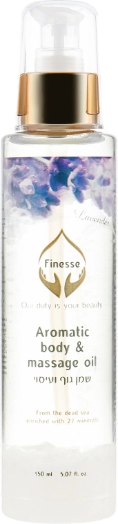 Finesse Арома масло для массажа "Лаванда" Aromatic Body&Massage Oil Lavender - фото N1