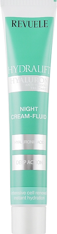 Revuele Нічний крем-флюїд для обличчя Hydralift Hyaluron Night Cream Fluid - фото N1