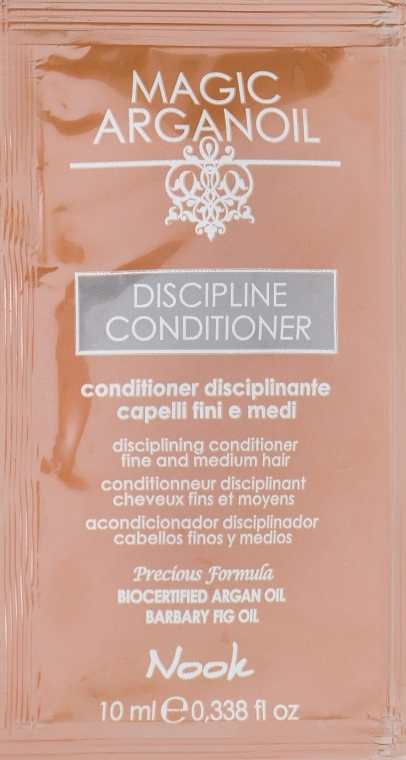 Nook Кондиціонер для гладкості тонкого і нормального волосся Magic Arganoil Disciplining Conditioner (пробник) - фото N1