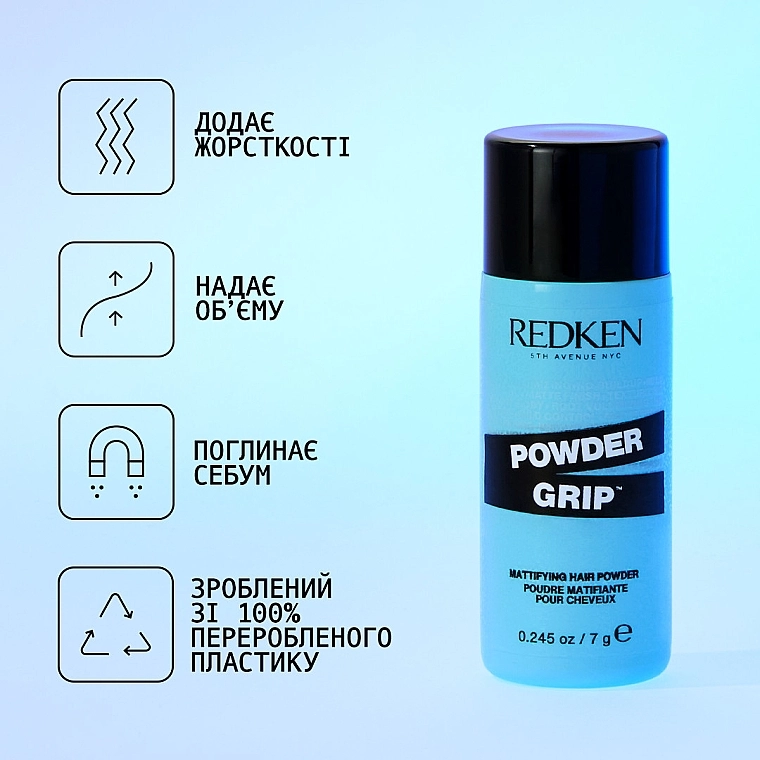 Redken Текстурирующая пудра с матовым финишем для укладки волос Powder Grip - фото N5