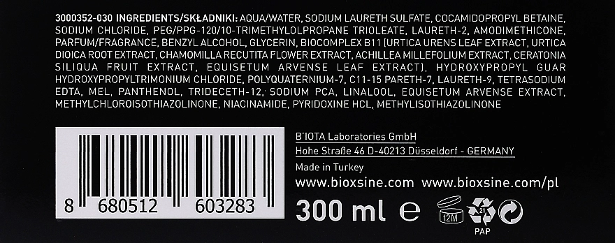 Biota Рослинний шампунь проти випадіння для сухого і нормального волосся Bioxsine Femina Herbal Shampoo Against Hair Loss - фото N3