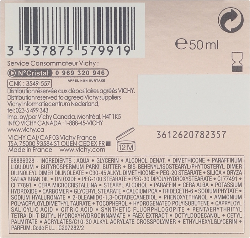 Vichy Осветляющий дневной крем для зрелой кожи Neovadiol Rose Platinum Cream - фото N3