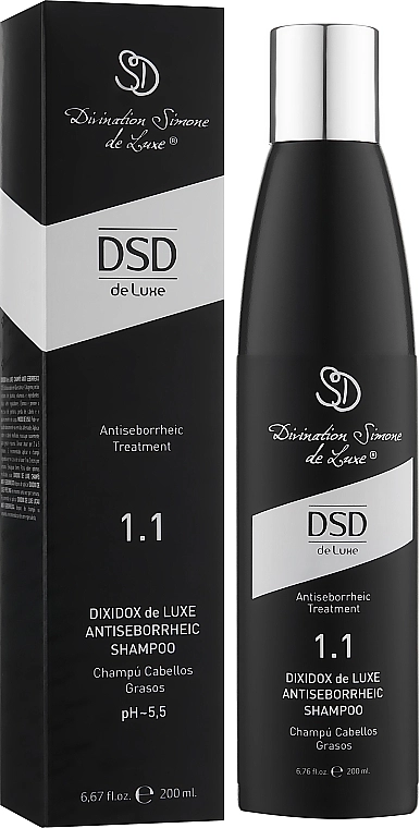 Simone DSD De Luxe Антісеборейний шампунь Діксідокс Де Люкс № 1.1 Divination Simone De Luxe Dixidox DeLuxe Antiseborrheic Shampoo - фото N2