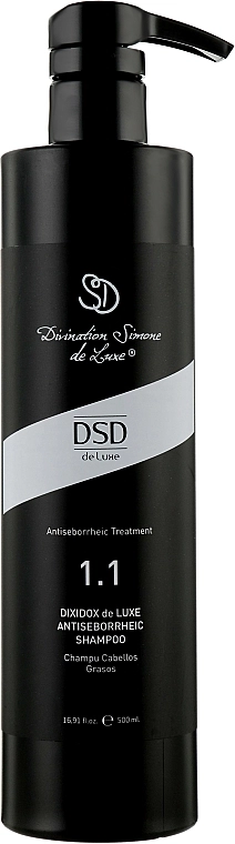 Simone DSD De Luxe Антісеборейний шампунь Діксідокс Де Люкс № 1.1 Divination Simone De Luxe Dixidox DeLuxe Antiseborrheic Shampoo - фото N3