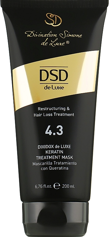 Simone DSD De Luxe Восстанавливающая маска с кератином Диксидокс Де Люкс № 4.3 Dixidox DeLuxe Keratin Treatment Mask - фото N1