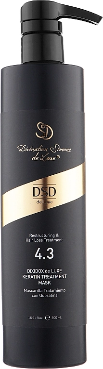 Simone DSD De Luxe Восстанавливающая маска с кератином Диксидокс Де Люкс № 4.3 Dixidox DeLuxe Keratin Treatment Mask - фото N3