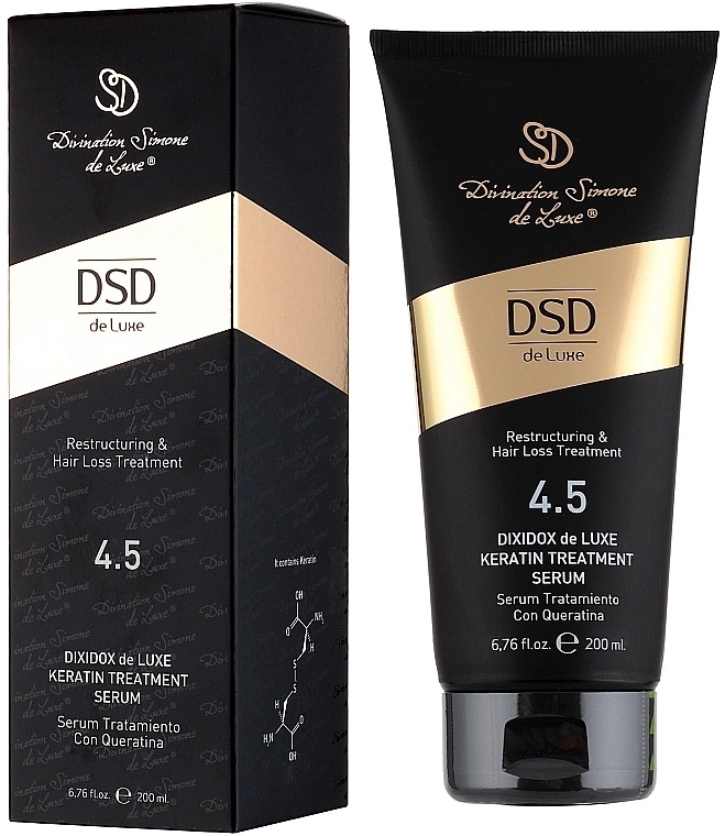 Simone DSD De Luxe Сироватка збагачена кератином Діксідокс Де Люкс 4.5 Divination Simone De Luxe Dixidox DeLuxe Keratin Treatment Serum - фото N4