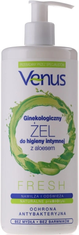 Venus Гель для интимной гигиены с экстрактом алоэ, с дозатором Aloe Gel - фото N3