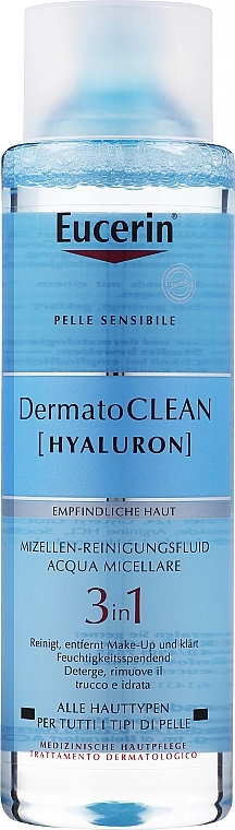 Eucerin Средство для снятия макияжа 3 в 1 DermatoClean 3 in 1 Micellar Cleansing Fluid - фото N2
