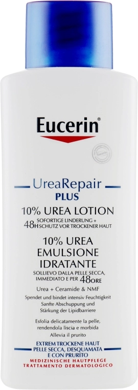 Eucerin Густий зволожуючий лосьйон для тіла для сухої шкіри Repair Lotion 10% Urea - фото N1